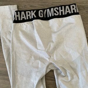 Gymshark Flex Leggings - Light Grey Mark / Black